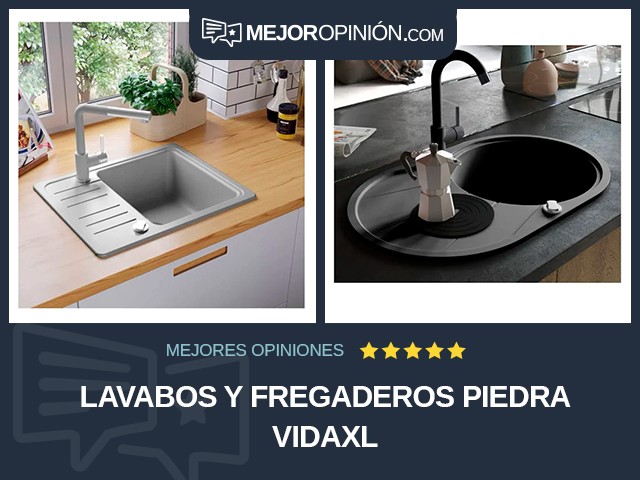 Lavabos y fregaderos Piedra vidaXL