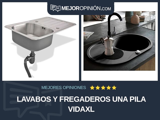 Lavabos y fregaderos Una pila vidaXL