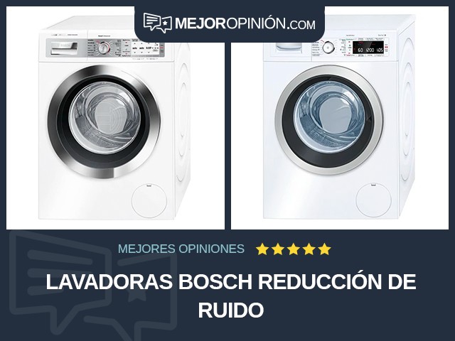 Lavadoras Bosch Reducción de ruido