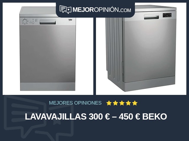 Lavavajillas 300 € – 450 € Beko