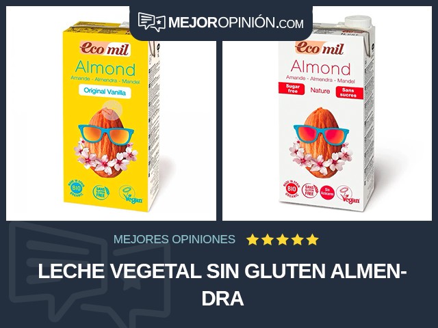 Leche vegetal Sin gluten Almendra