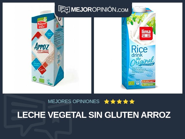 Leche vegetal Sin gluten Arroz