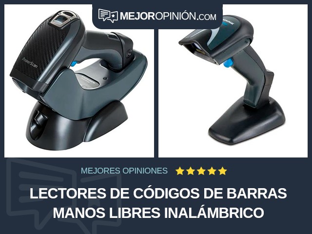 Lectores de códigos de barras Manos libres Inalámbrico