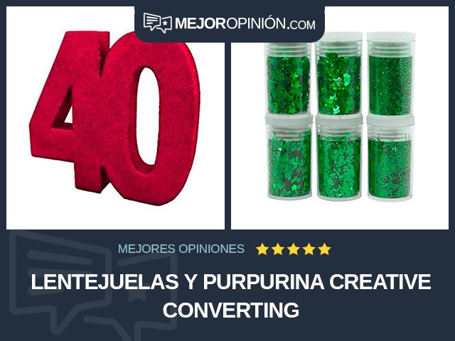 Lentejuelas y purpurina Creative Converting