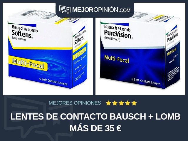 Lentes de contacto Bausch + Lomb Más de 35 €