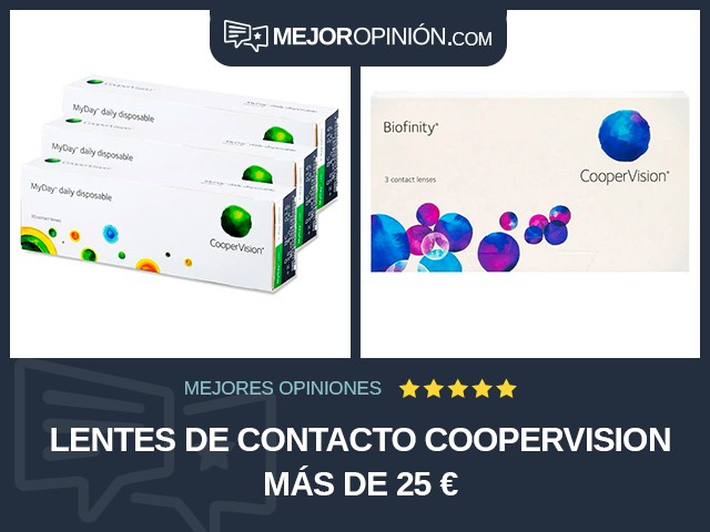 Lentes de contacto CooperVision Más de 25 €