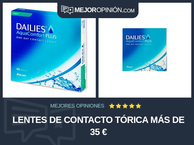 Lentes de contacto Tórica Más de 35 €