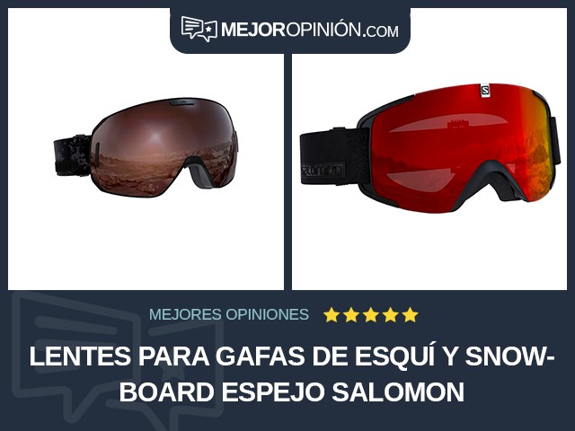 Lentes para gafas de esquí y snowboard Espejo Salomon