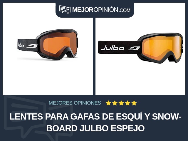 Lentes para gafas de esquí y snowboard Julbo Espejo