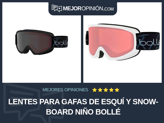 Lentes para gafas de esquí y snowboard Niño Bollé