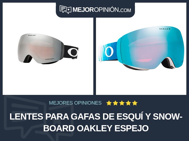 Lentes para gafas de esquí y snowboard Oakley Espejo