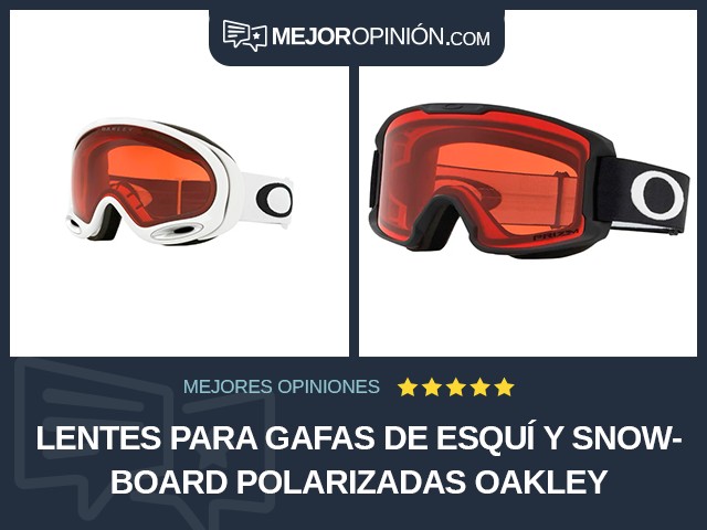 Lentes para gafas de esquí y snowboard Polarizadas Oakley