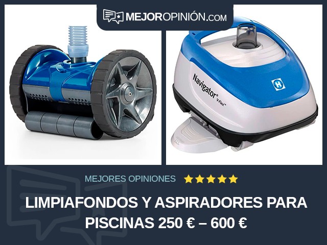 Limpiafondos y aspiradores para piscinas 250 € – 600 €