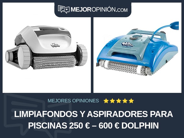 Limpiafondos y aspiradores para piscinas 250 € – 600 € Dolphin