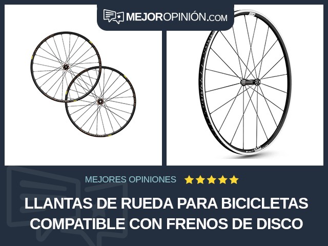 Llantas de rueda para bicicletas Compatible con frenos de disco Carretera