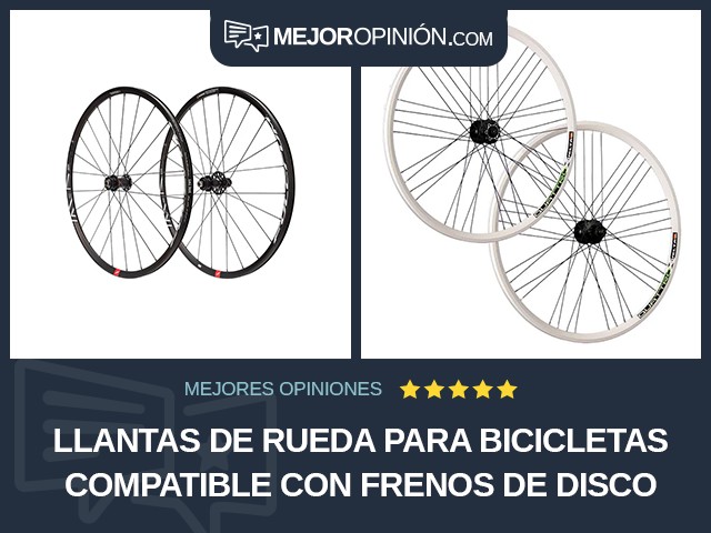 Llantas de rueda para bicicletas Compatible con frenos de disco Juego de ruedas