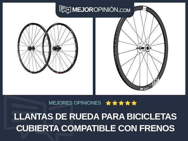 Llantas de rueda para bicicletas Cubierta Compatible con frenos de disco