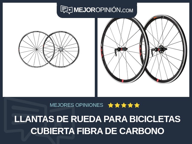 Llantas de rueda para bicicletas Cubierta Fibra de carbono