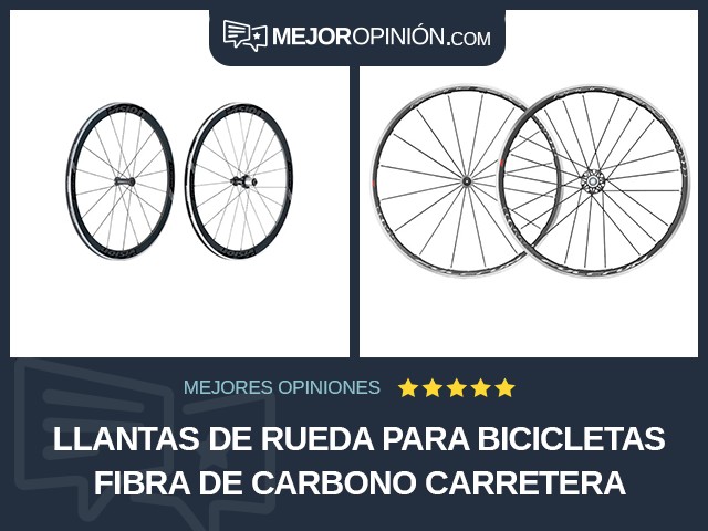 Llantas de rueda para bicicletas Fibra de carbono Carretera