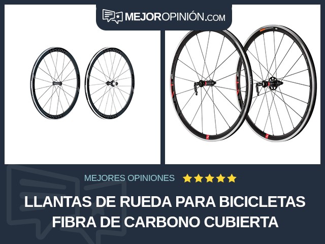 Llantas de rueda para bicicletas Fibra de carbono Cubierta