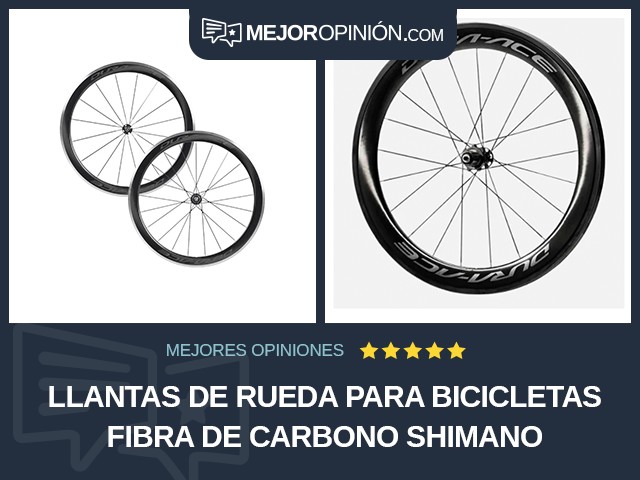 Llantas de rueda para bicicletas Fibra de carbono Shimano