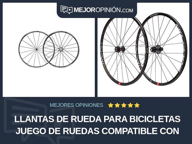 Llantas de rueda para bicicletas Juego de ruedas Compatible con frenos de disco