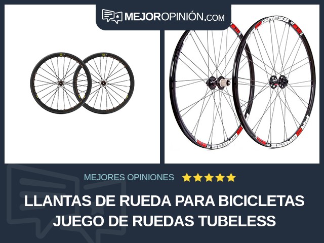 Llantas de rueda para bicicletas Juego de ruedas Tubeless