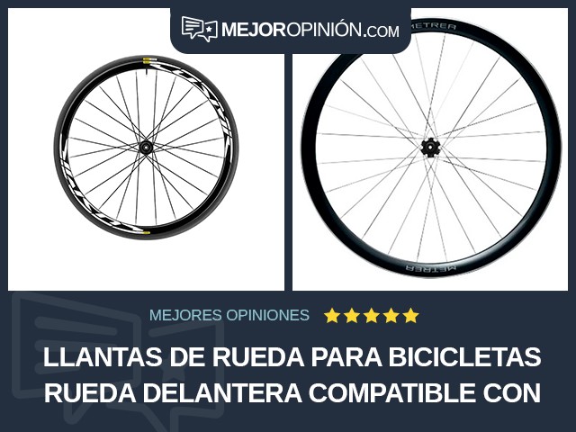 Llantas de rueda para bicicletas Rueda delantera Compatible con frenos de disco