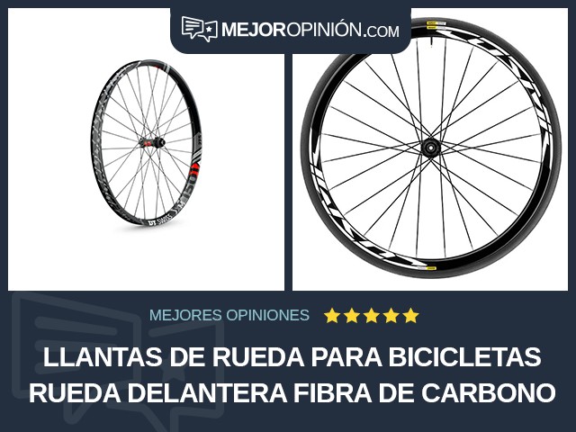 Llantas de rueda para bicicletas Rueda delantera Fibra de carbono