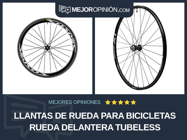 Llantas de rueda para bicicletas Rueda delantera Tubeless