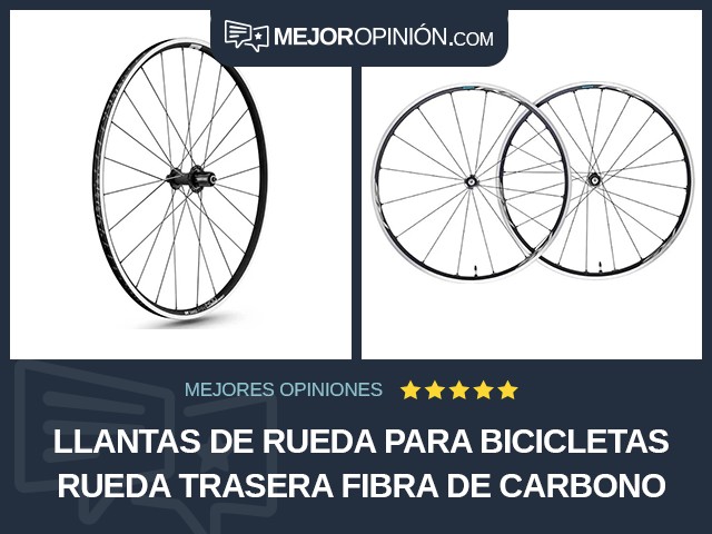 Llantas de rueda para bicicletas Rueda trasera Fibra de carbono