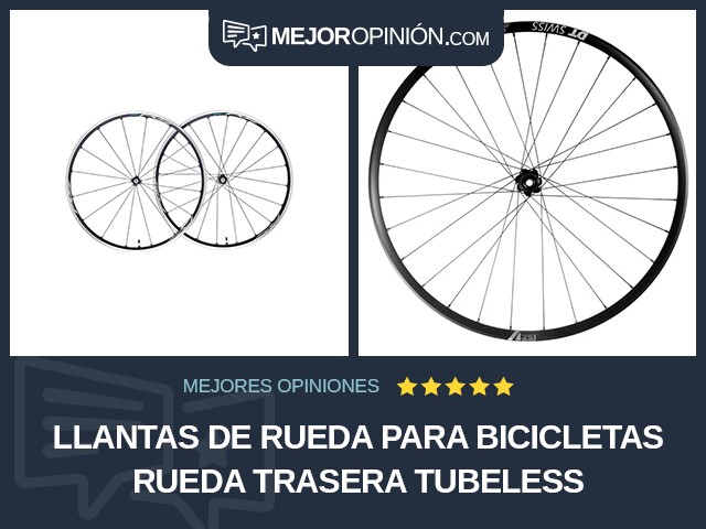 Llantas de rueda para bicicletas Rueda trasera Tubeless