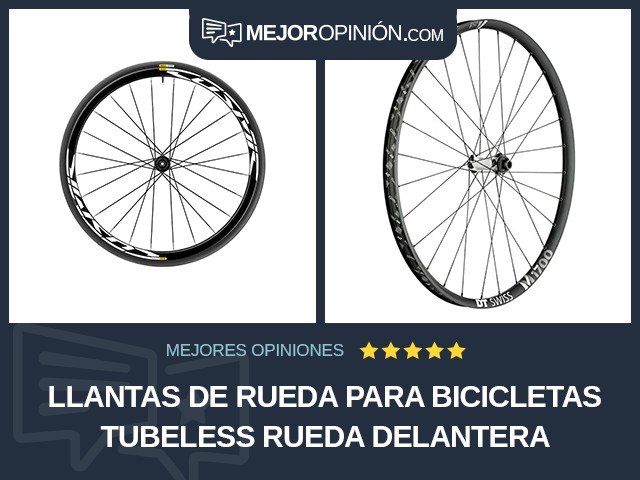 Llantas de rueda para bicicletas Tubeless Rueda delantera