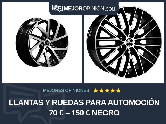 Llantas y ruedas para automoción 70 € – 150 € Negro