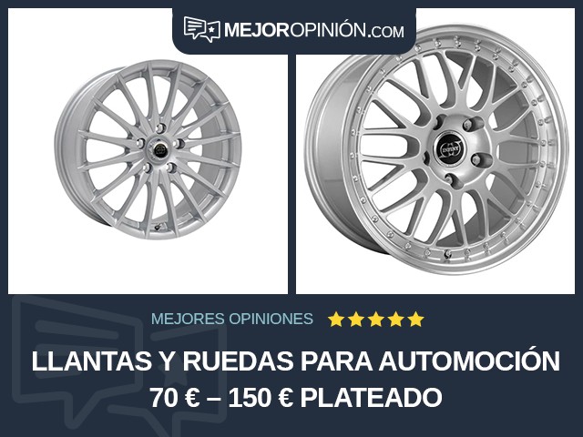 Llantas y ruedas para automoción 70 € – 150 € Plateado