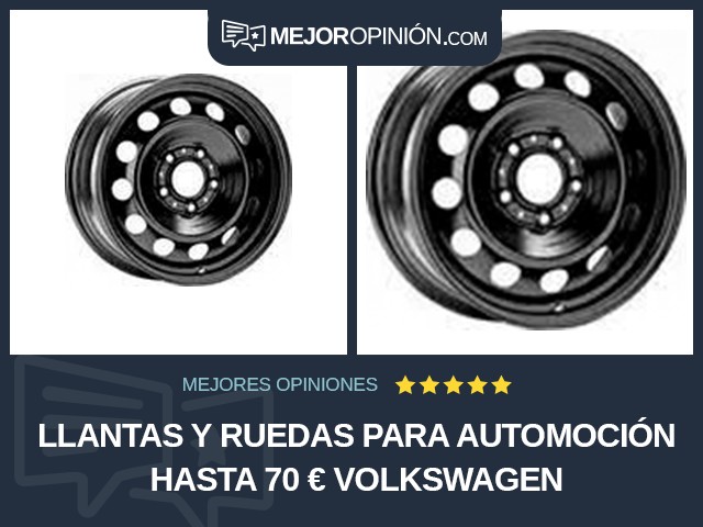 Llantas y ruedas para automoción Hasta 70 € Volkswagen