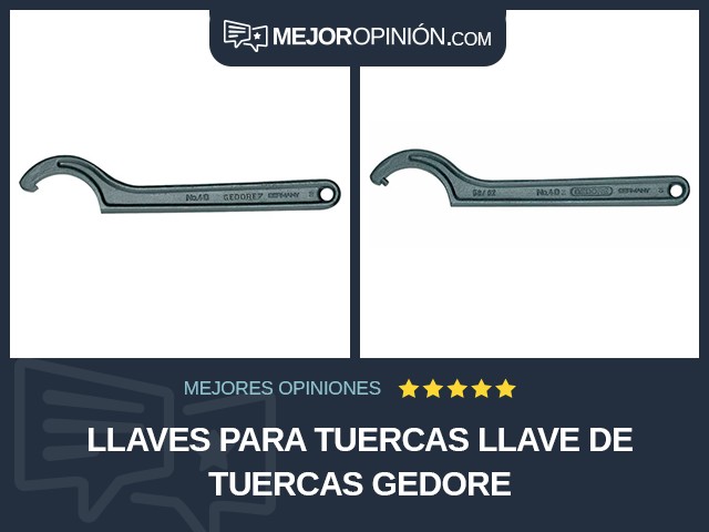 Llaves para tuercas Llave de tuercas Gedore