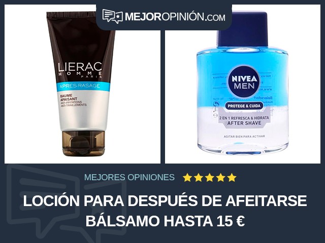 Loción para después de afeitarse Bálsamo Hasta 15 €