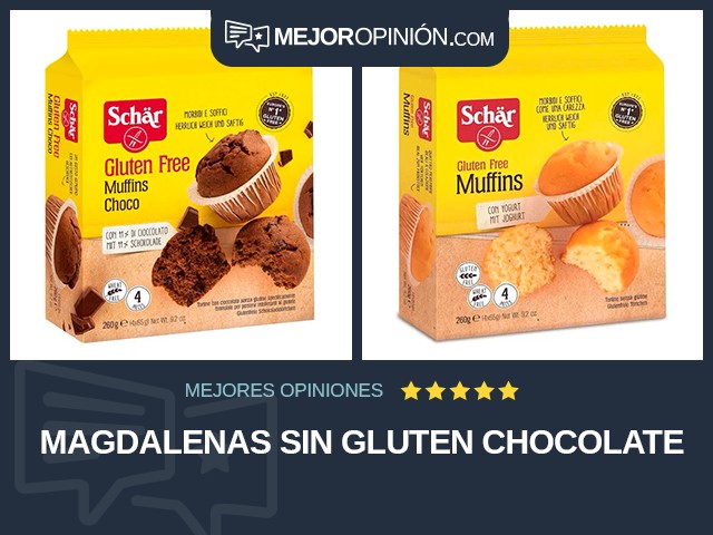 Magdalenas Sin gluten Chocolate