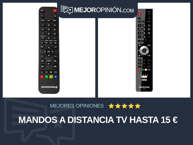 Mandos a distancia TV Hasta 15 €