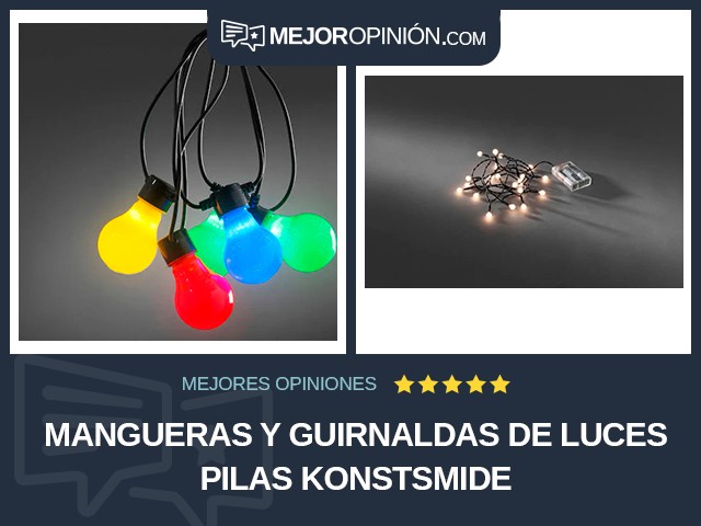 Mangueras y guirnaldas de luces Pilas Konstsmide