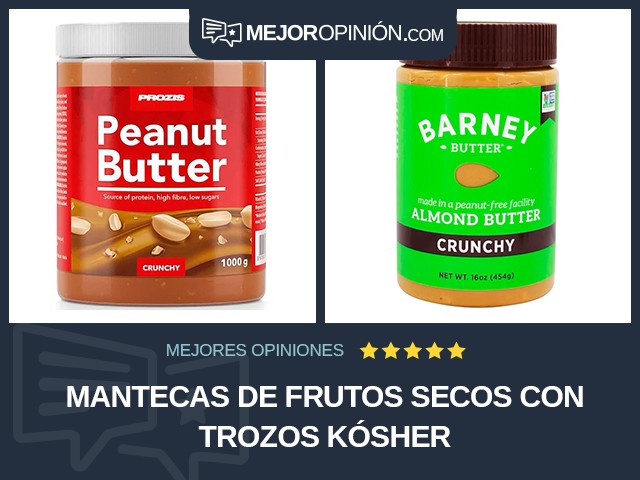 Mantecas de frutos secos Con trozos Kósher