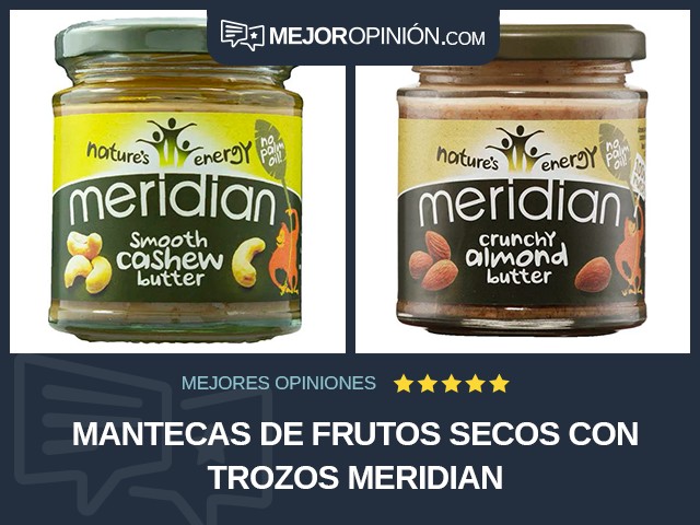 Mantecas de frutos secos Con trozos Meridian