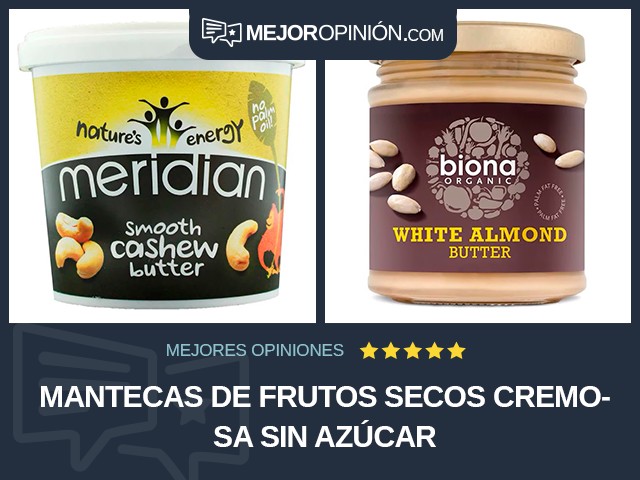 Mantecas de frutos secos Cremosa Sin azúcar