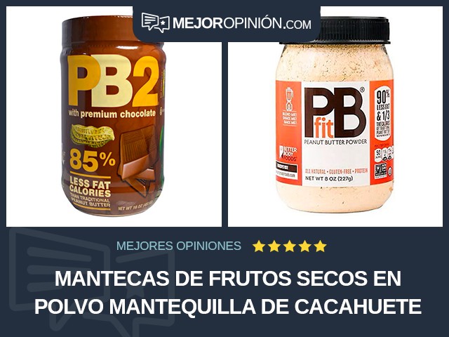 Mantecas de frutos secos En polvo Mantequilla de cacahuete