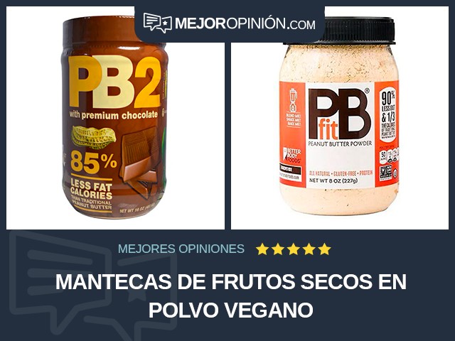 Mantecas de frutos secos En polvo Vegano