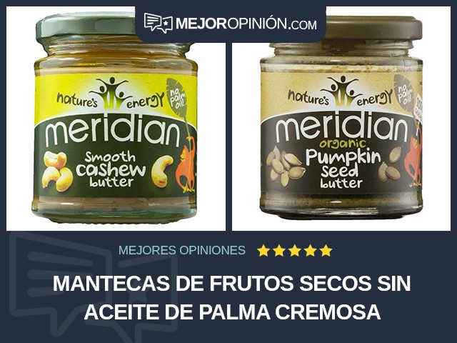 Mantecas de frutos secos Sin aceite de palma Cremosa