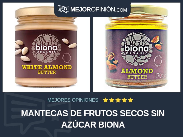 Mantecas de frutos secos Sin azúcar Biona