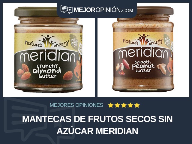 Mantecas de frutos secos Sin azúcar Meridian