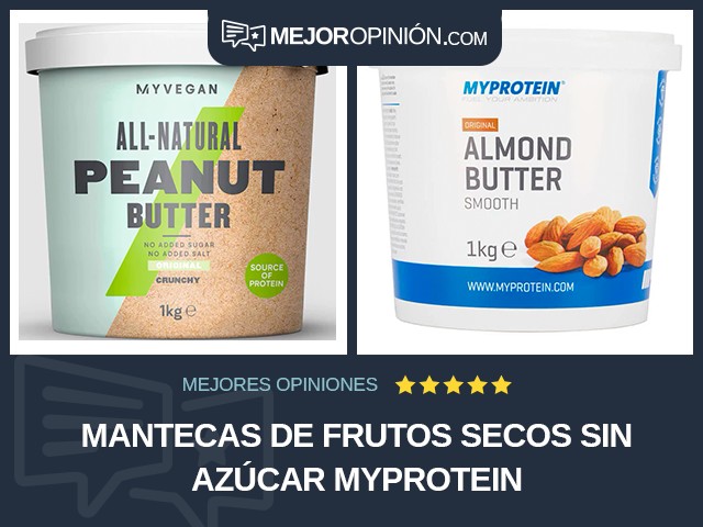 Mantecas de frutos secos Sin azúcar Myprotein